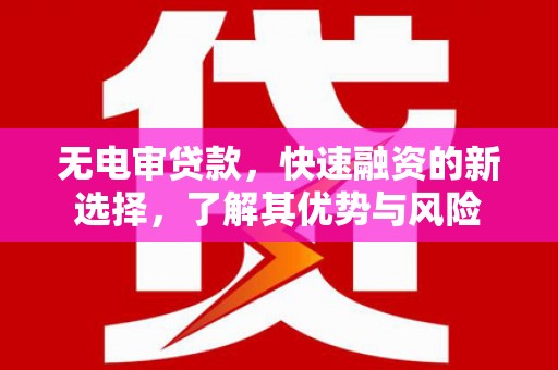 杭锦旗无电审贷款，快速融资的新选择，了解其优势与风险