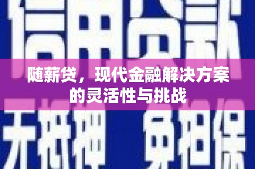 杭锦旗随薪贷，现代金融解决方案的灵活性与挑战
