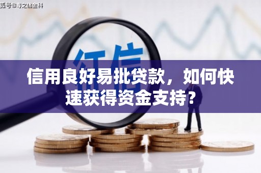 杭锦旗信用良好易批贷款，如何快速获得资金支持？
