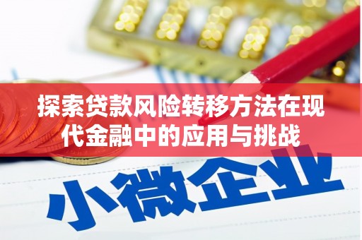 杭锦旗探索贷款风险转移方法在现代金融中的应用与挑战