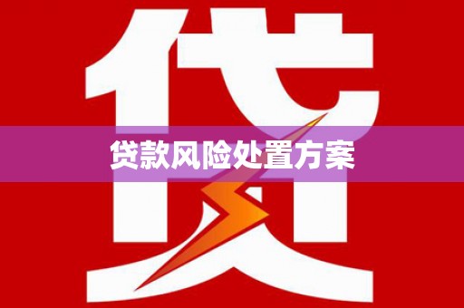 杭锦旗贷款风险处置方案