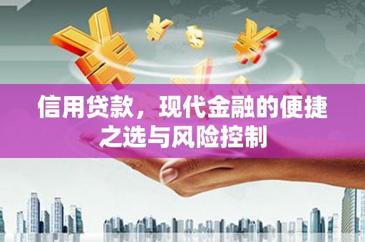 杭锦旗信用贷款，现代金融的便捷之选与风险控制