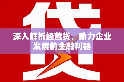 杭锦旗深入解析经营贷，助力企业发展的金融利器