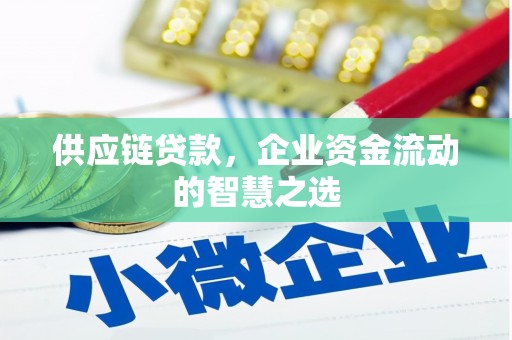 杭锦旗供应链贷款，企业资金流动的智慧之选