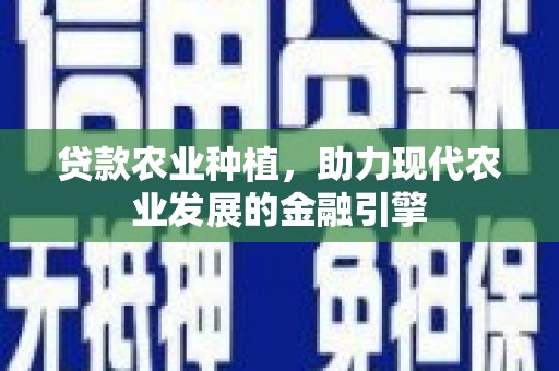 杭锦旗贷款农业种植，助力现代农业发展的金融引擎