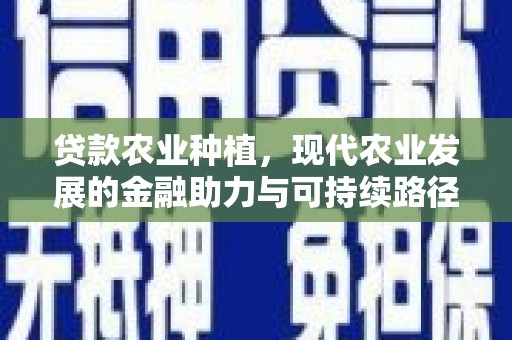 杭锦旗贷款农业种植，现代农业发展的金融助力与可持续路径