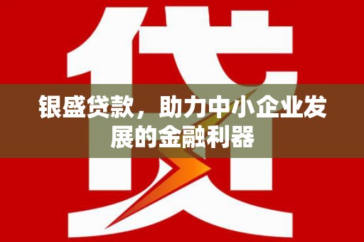 杭锦旗银盛贷款，助力中小企业发展的金融利器