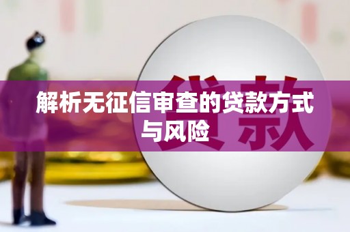 杭锦旗解析无征信审查的贷款方式与风险