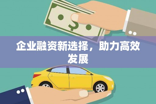 杭锦旗企业融资新选择，助力高效发展